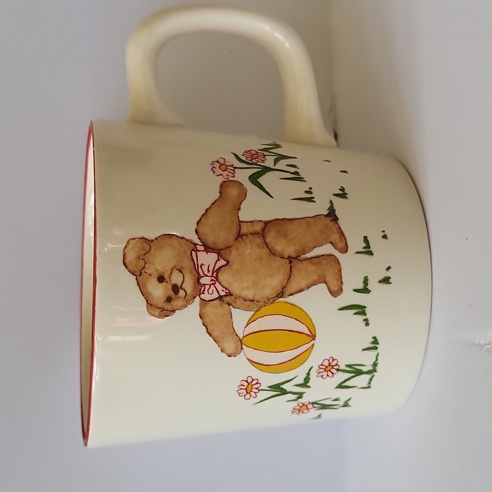 Vintage 1984 Mason's Teddy Bears Registered Design Ironstone Coffee Mug